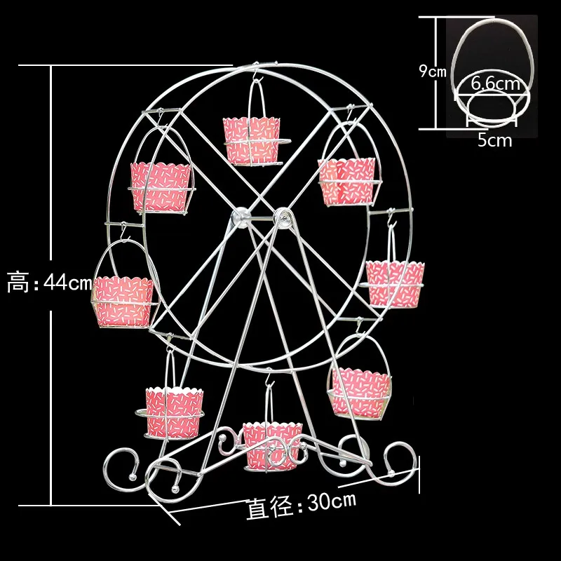 Детский Душ Колесо обозрения Кекс Стенд Поворотная тортовница держатель украшение для ребенка пирог на день рождения или свадьбу подставка для десерта день рождения