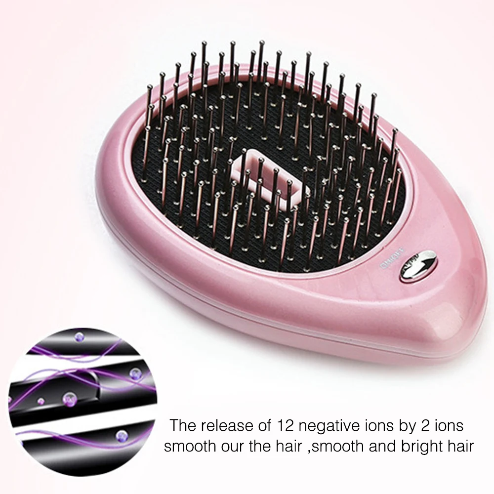 Portable Hair Brush Massage Negative Ion Care Mini Anti-Static Scalpcare Comb Modeling Styling Tools