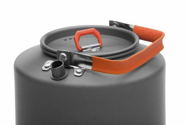 Trocador de Calor Acampamento ao ar Livre de Acampamento ao ar Nova Chegada Bordo Fogo Chaleira Tea Pot Coffee 308g Livre de Piquenique Cookware1.5l Fmc-xt2 5 Esporte e Lazer