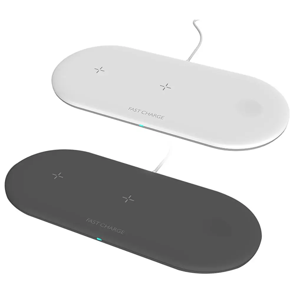 3 в 1 10 Вт Беспроводная зарядная станция Подставка для iPhone Apple Watch Airpods док