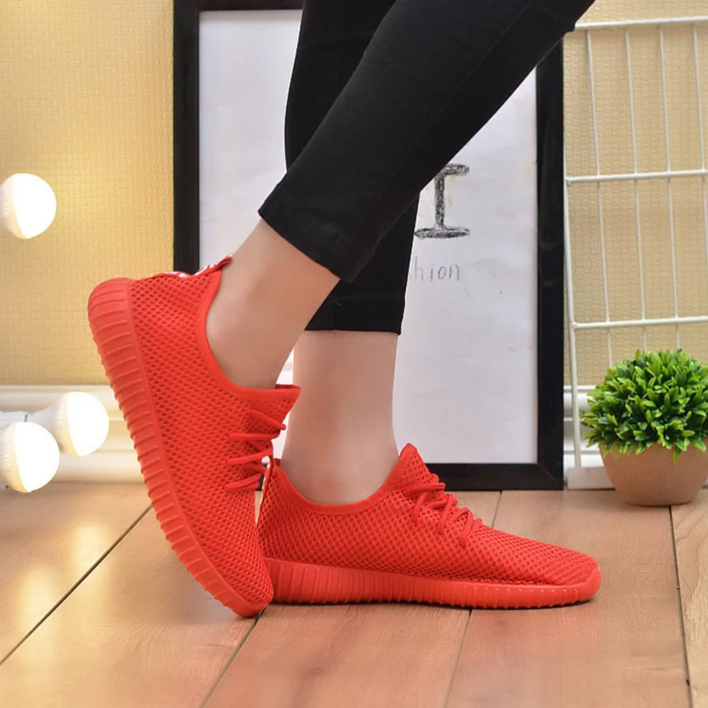 

MUQGEW Women Casual Shoes Ladies Casual Anti-Slip Sport Walking Sneakers Running Soft Shoes Female Leisure Flats #0704