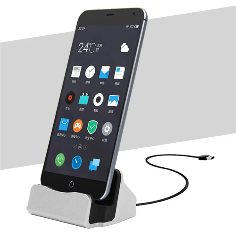 For iPhone X 8 7 6 USB Cable Sync Cradle