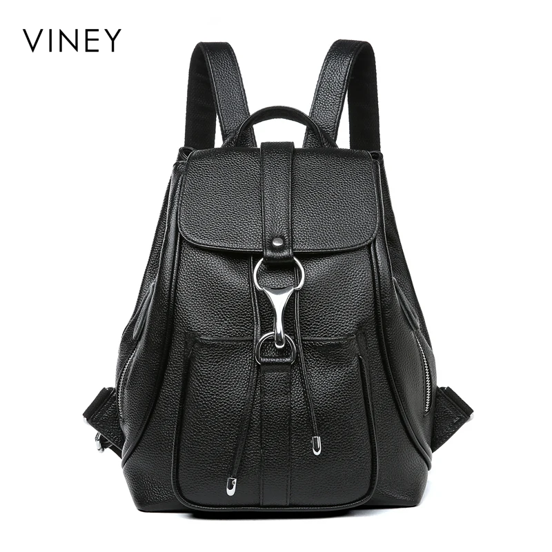 

Girls 2019 New Genuine Leather Baggage Fashion Simple Backpack Korean Version Baitao Retro Shoulder Baggage Trend