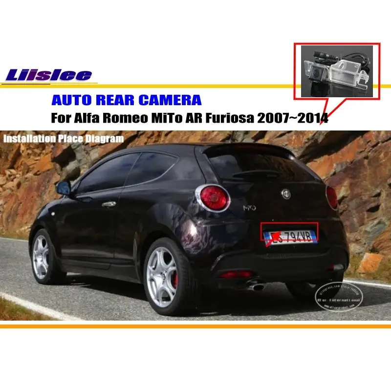 

Для Alfa Romeo MiTo AR furosa 2007-2014 Автомобильная камера заднего вида, резервная парковочная задняя Автомобильная HD фотокамера, комплект аксессуаров