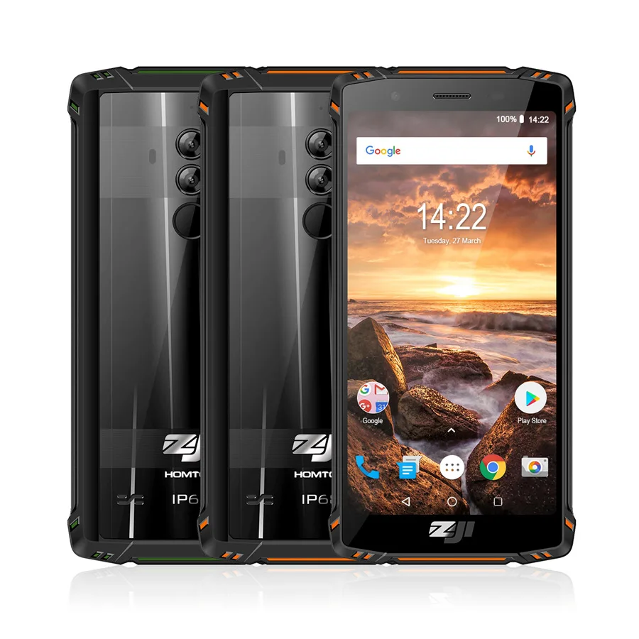 Оригинальный ZOJI Z9 IP68 водонепроницаемый смартфон с 5 7 дюймовым дисплеем ОЗУ 6 ГБ