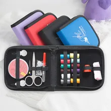 Портативный мини Путешествия наборы для шитья мешок с цвет резьба иглы ножницы pin набор для шитья на открытом воздухе бытовые швейные инструменты