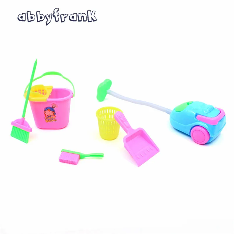 6 Items/Set Dolls Cleaning Kit Doll Accessories For 30cm Doll Household