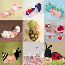 Реквизит для фотосессии новорожденных, костюм динозавра, вязаная шапка с рисунком из мультфильма, комплект со штанами, аксессуары для фотосессии новорожденных