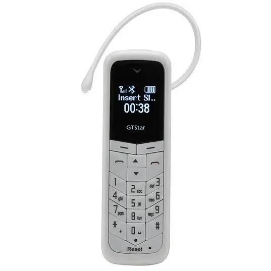 20 шт./лот GT Star GTStar BM50 мини Быстрая мобильного телефона 0,66 ''2G Bluetooth наушники одна sim-карта телефон 300mAh - Цвет: Белый