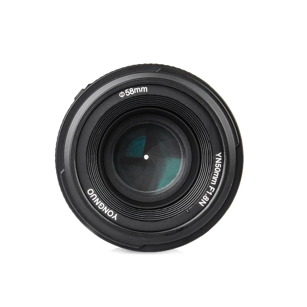 YONGNUO YN 50 мм f/1,8 AF объектив yn50мм апертура Автофокус Объективы для Nikon D3100 d5000D 5500 D3400 DSLR камеры идеальное изображение