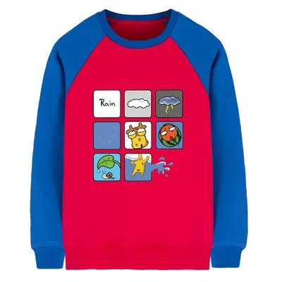 Детская одежда г. Осенние футболки для мальчиков и девочек свитер из хлопка детская одежда с длинными рукавами, спортивная одежда - Цвет: Небесно-голубой