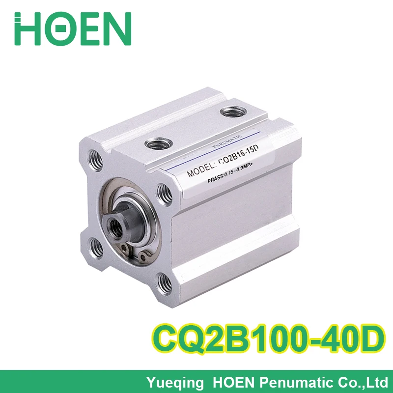 

SMC Type CQ2B series CQ2B100-40D 100mm bore 40mm stroke Double Action single rod thin Pneumatic Compact Cylinder high quality