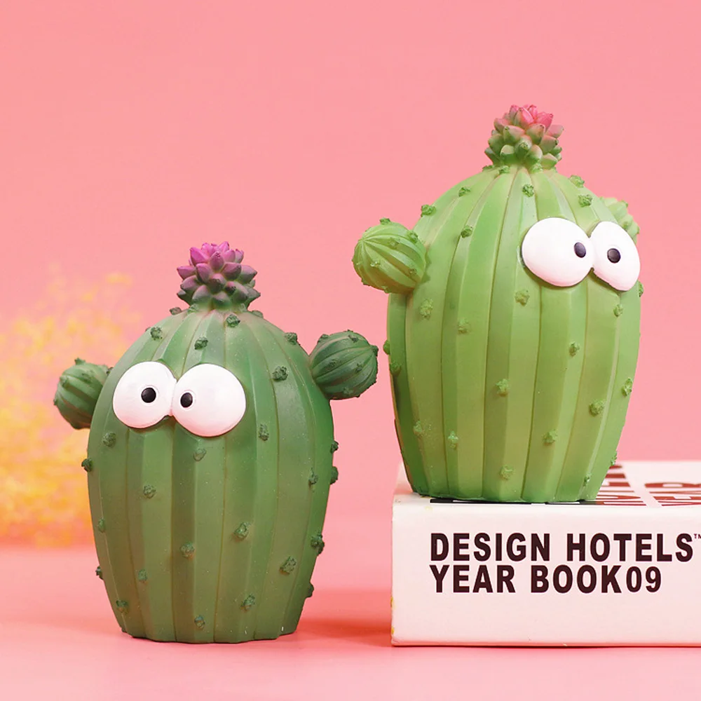 Cute Cartoon Cactus Piggy Bank Resin Crafts Home Ornaments Decor Piggy Bank Cute Cartoon Cactus Piggy Bank Resin Crafts Home Ornaments Decor Piggy Bank