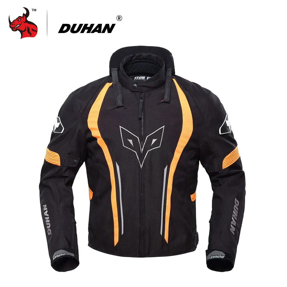 

DUHAN Motorcycle Jacket Windproof Waterproof Men Moto Jacket Motorbike Riding Jacket Protective With Five Protector Moto