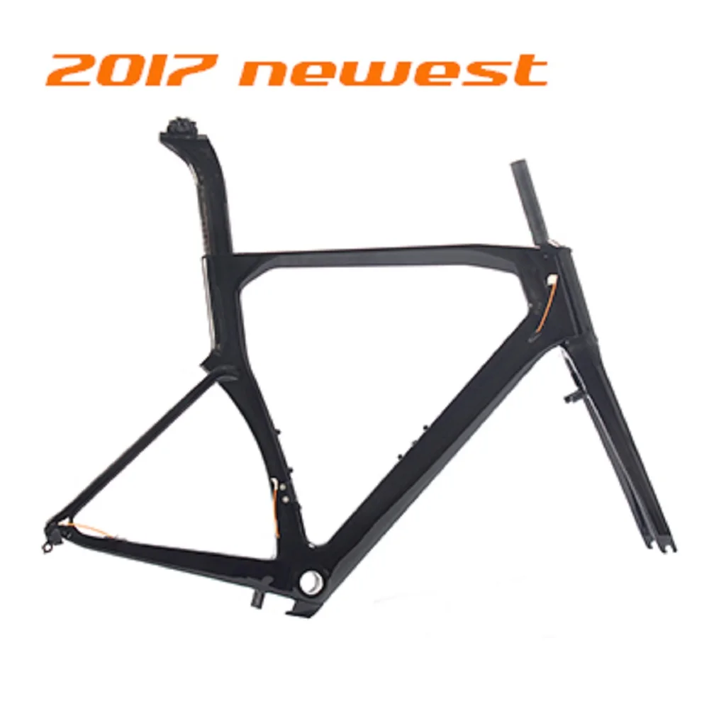 Sale 58cm 700C frame ultralight carbon road bike frame direct mount brake T700 frameset 0