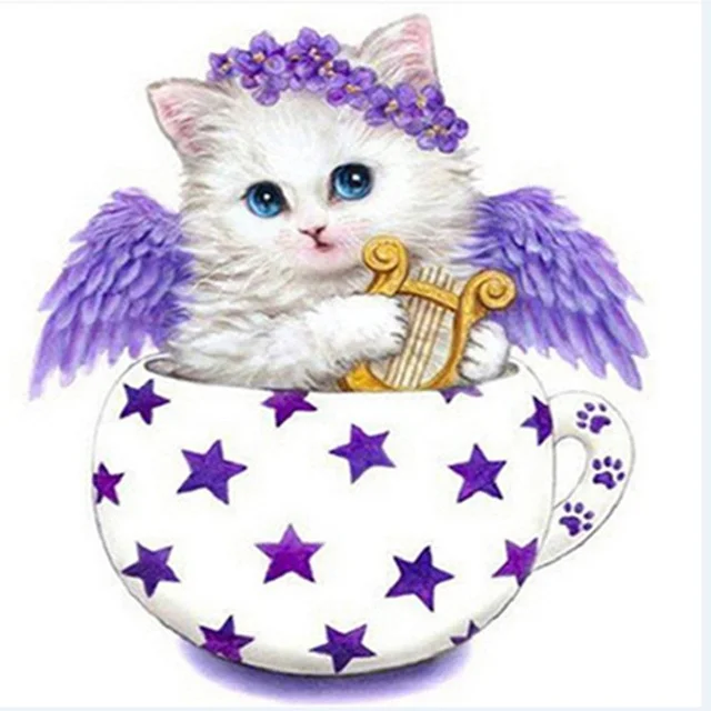 DIY 5D Diamond Mosaic Cartoon Cats Handmade Painting Cross Stitch Kits Embroidery Patterns Rhinestones Arts H6 | Дом и сад