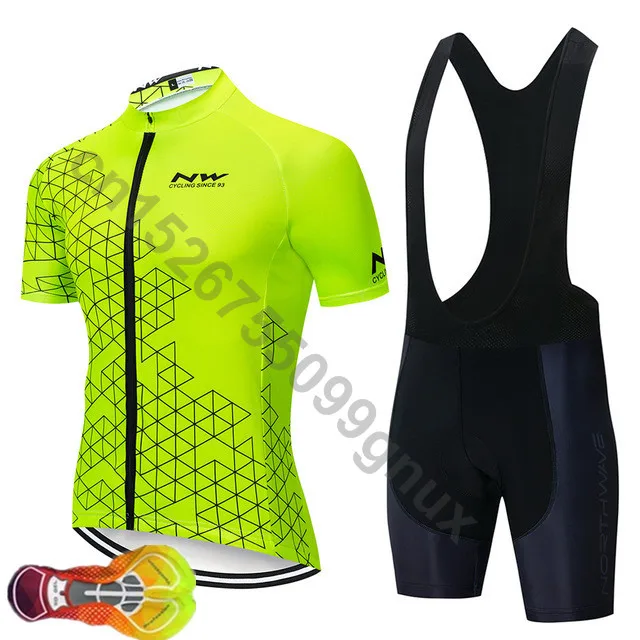 

2019 NW Ciclismo Jersey conjunto de verano de manga corta Ropa de Ciclismo Ropa Ciclismo Maillot Ropa Uniformes Hombre 16D