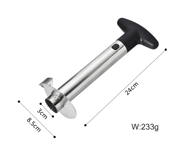 Нож для нарезки ананасов из нержавеющей стали, нож очиститель от кожуры, кухонный нож для резки ананаса, кухонные аксессуары, нож для нарезки ананасов