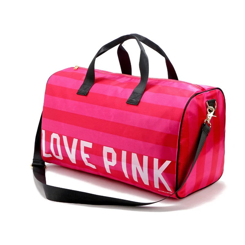 

VS Pink Travelling Bags Beach Swimsuit Bag Nylon Waterproof Totes Clothing Storage Pouch Portable Shoulder Handbags For Beauty