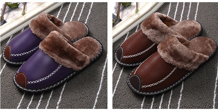 Теплая хлопковая обувь; мужские зимние домашние тапочки на толстой подошве; мужские и женские тапочки для пар; Pantuflas