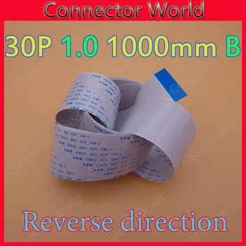 

1pcs 30pin reverse direction New FFC FPC flat flexible cable 1.0mm pitch 30 pin Length 100cm 1000mm Ribbon Flex Cable