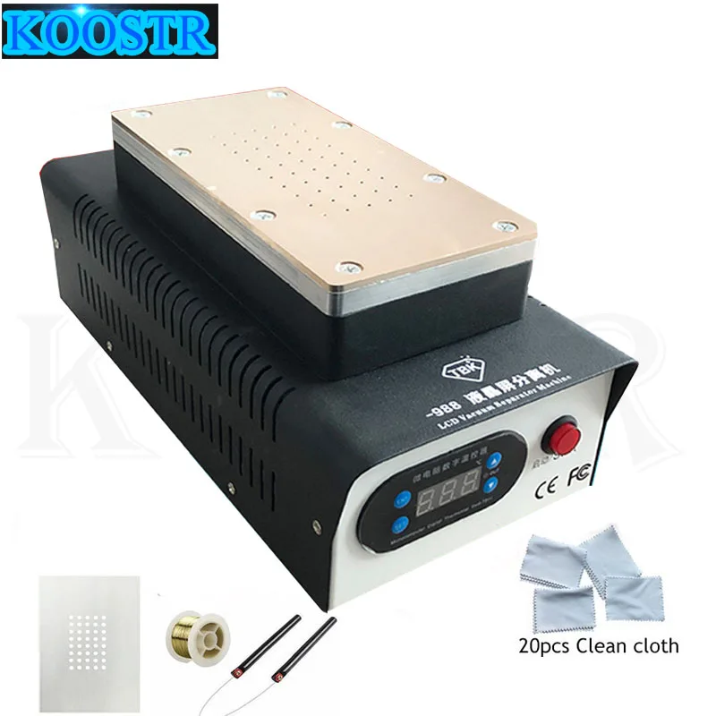 

7 inch TBK- 988 Build-in 2 Pumps Vacuum LCD Separator Machine Screen Repair Machine For Mobile Phone Repairing