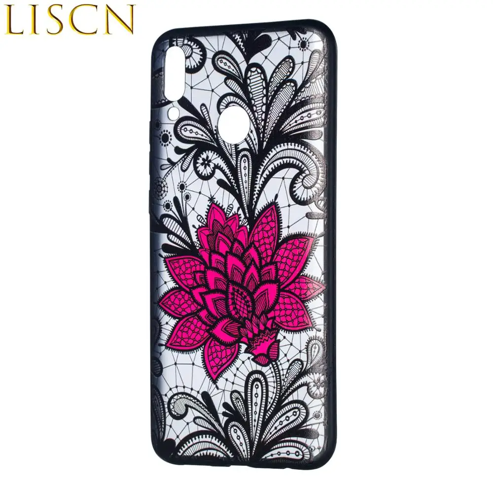 Чехол для телефона LISCN винтажный с узором из кружев HUAWEI P30 P8 Lite 2017 P9 P10 P20 милый