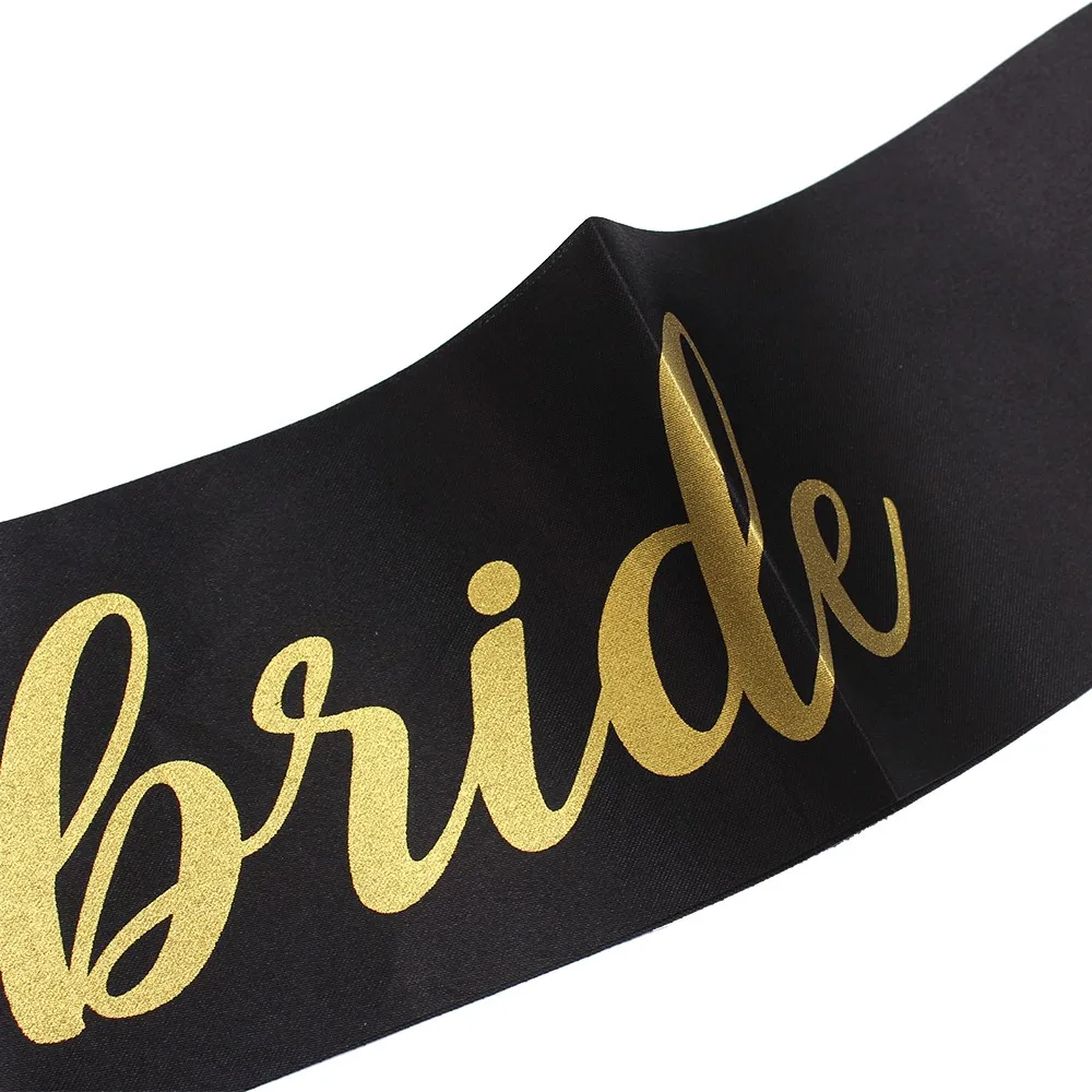 2, 6 штук в партии, Свадебные украшения девичник вечерние, с надписью "Bride to Be" поясом из атласной ленты для девичника девичник лента для вечеринки