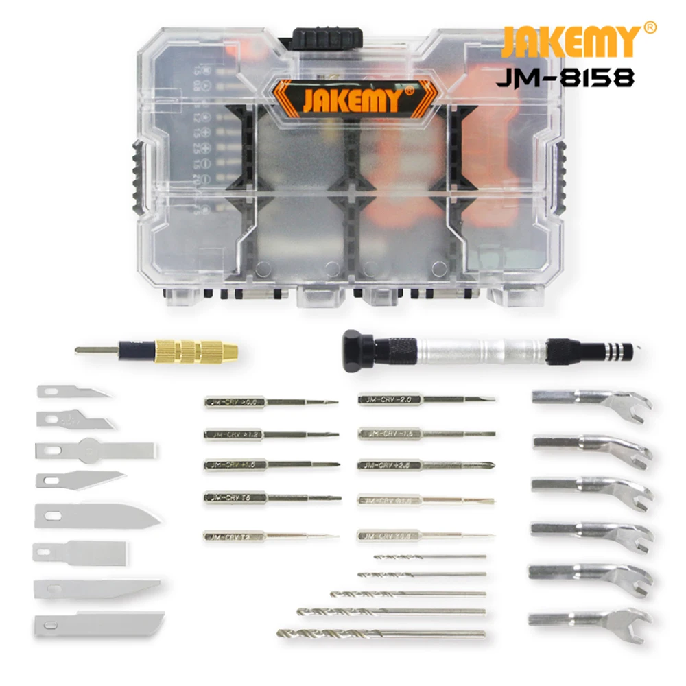 

JAKEMY JM-8158 Laptop Screwdriver Set Professional Repair Hand Tools Kit for Mobile Phone Computer Electronic Model DIY Repair