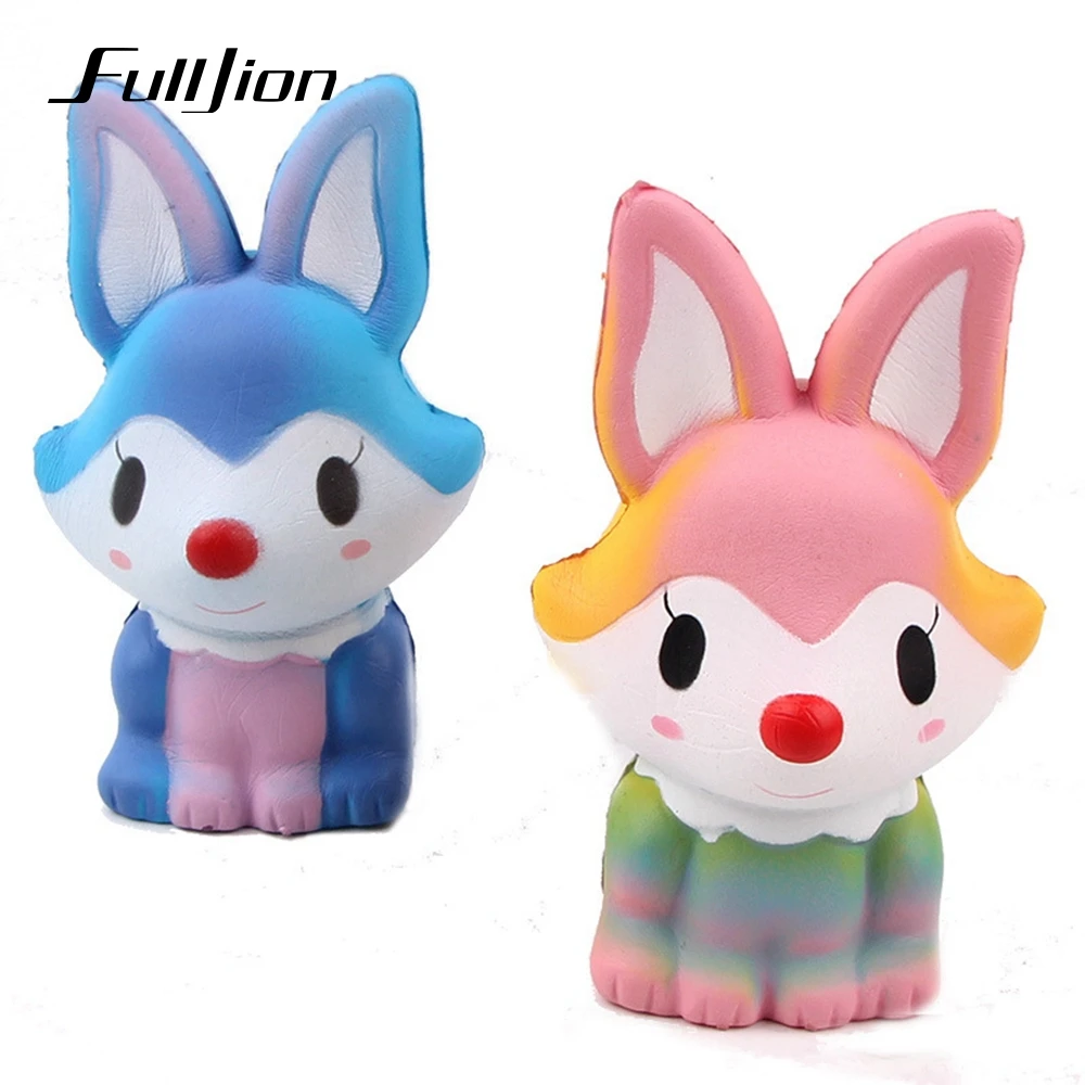Fulljion Stress Relief Toys Fox Squishy Surprise Gadget Squishi Kawaii Popular Squeeze Fun Gags Practical Jokes | Игрушки и хобби
