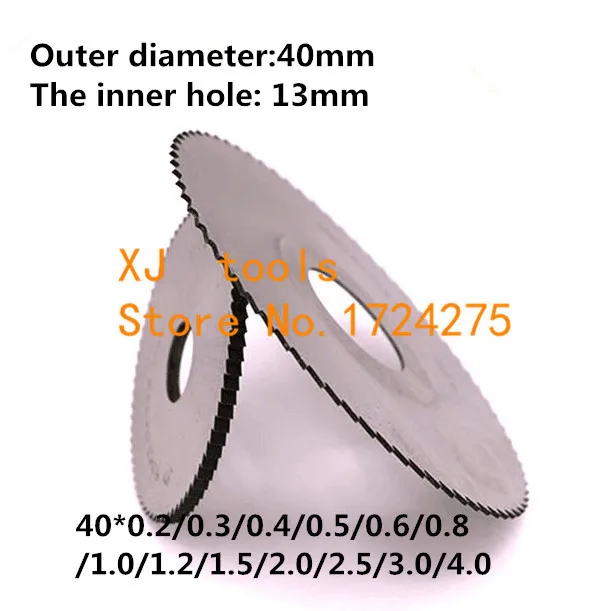 

5PCS HSS milling cutter 40*0.2/0.3/0.4/0.5/0.6/0.8/1.0/1.2/1.5/2.0/2.5,Slotting cutter,saw blade milling cutter,milling pin tool