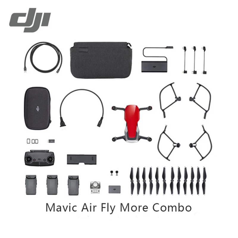 DJI Mavic Air drone/Mavic Fly More Combo с 4 K 100 Мбит/с видеокамерой 32 МП Sphere Panoramas км пульт