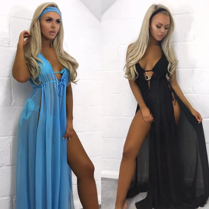 

New 2018 Sexy Womens Beachwear Swimwear Bikini Beach Wear Cover Up Kaftan Ladies Summer Dress