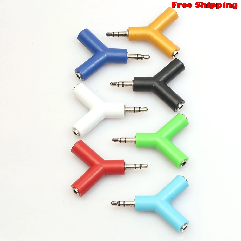 

vovotrade 3.5 mm Stereo Audio Y-Splitter 2 Female to 1 Male Cable Adapter For Earphone FOR Smartphone Cellphone Phones MP3