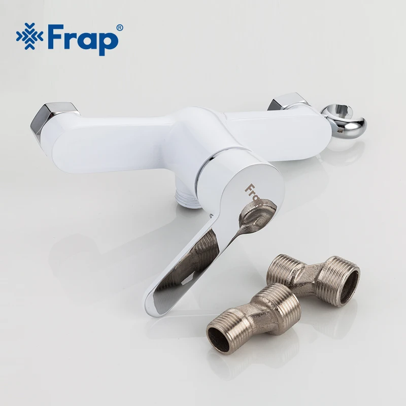 Preise Frap 1 Set Neue Ankünfte Weiß Moderne Bidet Wasserhahn Einzigen Griff Mischer Wand Montiert Luxus Badezimmer Dusche Wasserhahn Set F2041 8