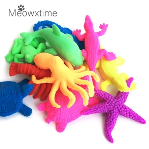 10 шт./компл. случайный морских животных водные бисеры выращивания-вода-шарики гидрогель полимерный кристаллическая почва для детей игрушка в подарок цветок культивировать - изображение