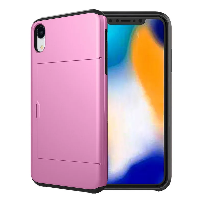 YISHANGOU чехол для телефона с отделениями для карт для iPhone 11 XR XS Max, Гибридный Силиконовый пластиковый чехол 2в1 для iPhone X 6S 7 8 Plus