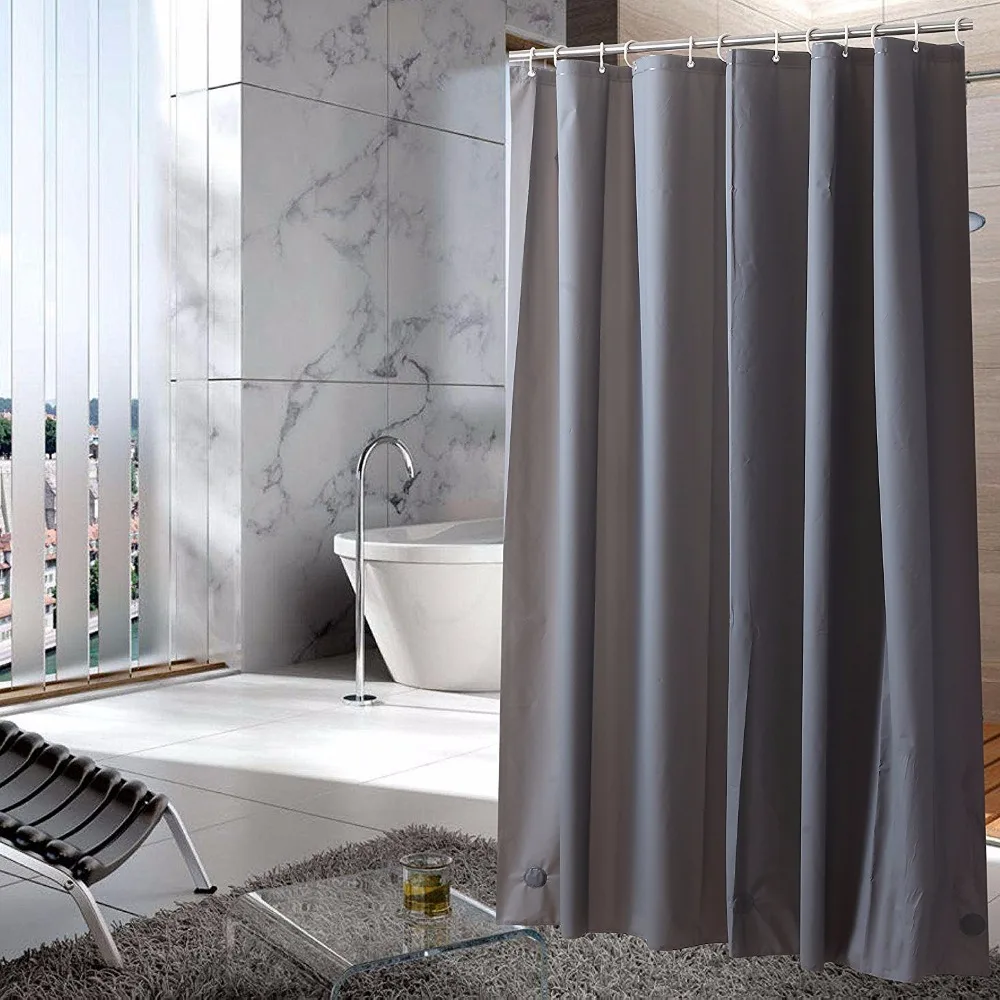 

PEVA 8G Shower Curtain Liner,Waterproof,Odorless,Mildew Resistance, Eco Friendly With Bottom Magnets and Metal Grommets72 by 72