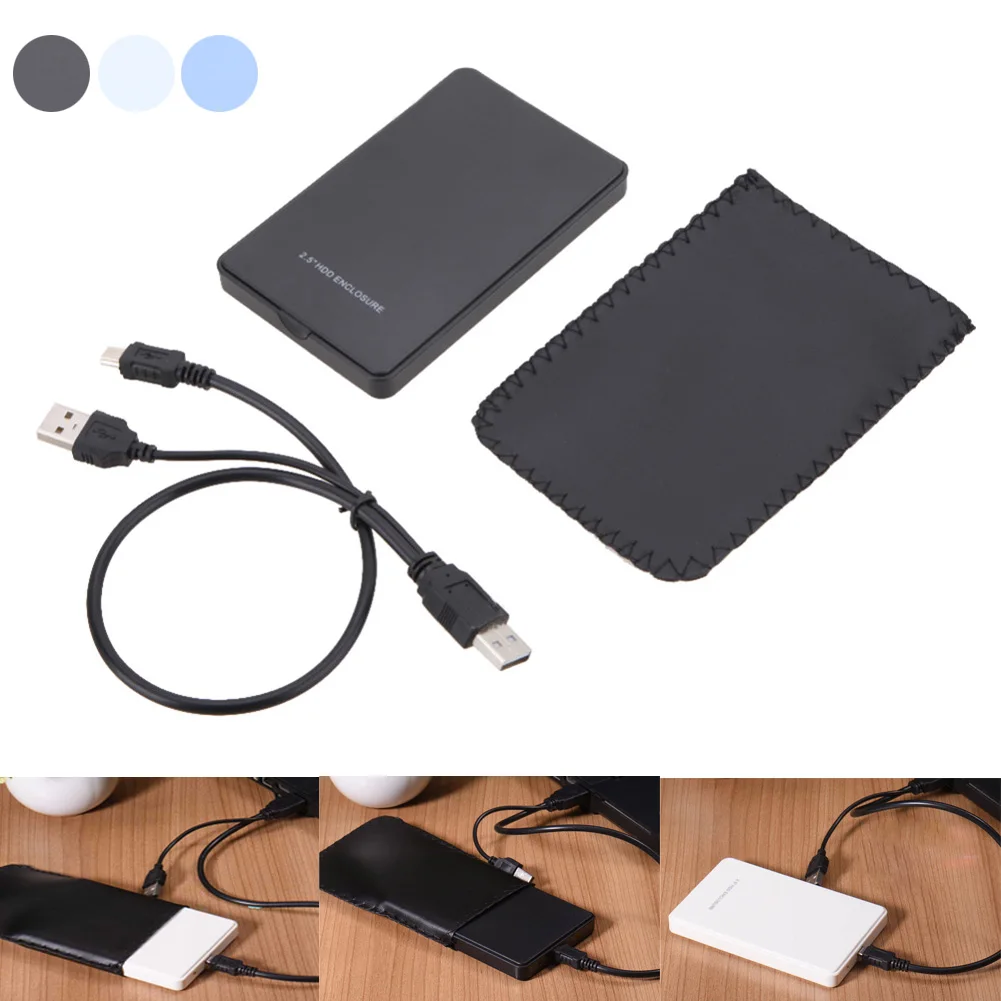 

HDD Case 2.5 Inch External SATA Hard Disk Drive SSD Case 2TB USB 2.0 HDD Enclosure EM88
