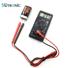 DT-182 Extra Mini Цифровой Мультиметр с Зуммером Перегрузки защита карманный Напряжение Ампер Метр Ом Пробник DC AC ЖК-