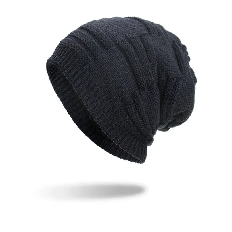 Cycling Cap Winter Warm Hats Women Men Warm Baggy Weave Crochet Winter Wool Knit Ski Beanie Skull Caps Hat Wholesale #2s2 (10)