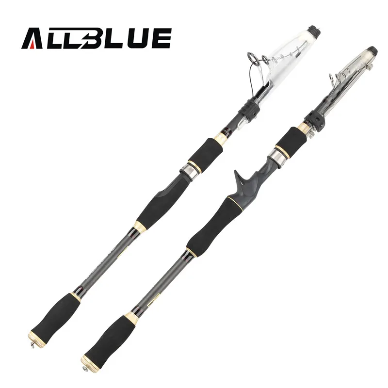 

ALLBLUE Universal Rod Carbon Fiber Telescopic Fishing Rod 1.8M 2.1M 2.4M 2.7M Spinning Casting Rod Saltwater Fishing Travel Rod