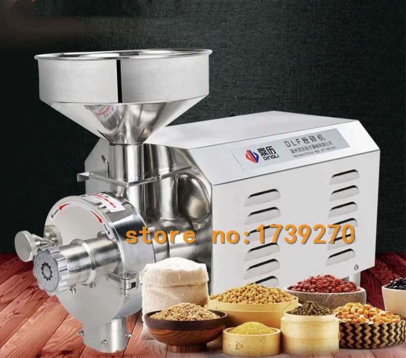 US $1.198.00 2018 continuity grain grinder220V2200W stainless steel sesame peper soybean corn mill grinder machine