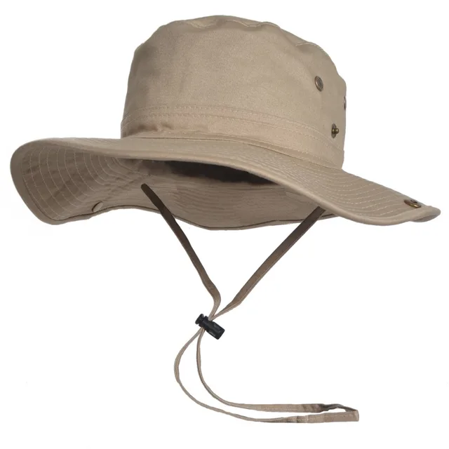 100 Cotton Bucket Hat Jungle Boonie Bush Outdoor Hiking Fishing