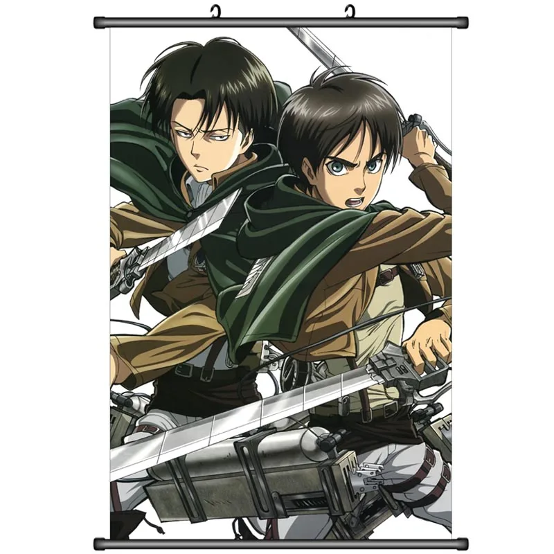 Аниме декоративная картина атака на Титанов Annie Leonheart &amp Mikasa Ackerman storia Eren Levi
