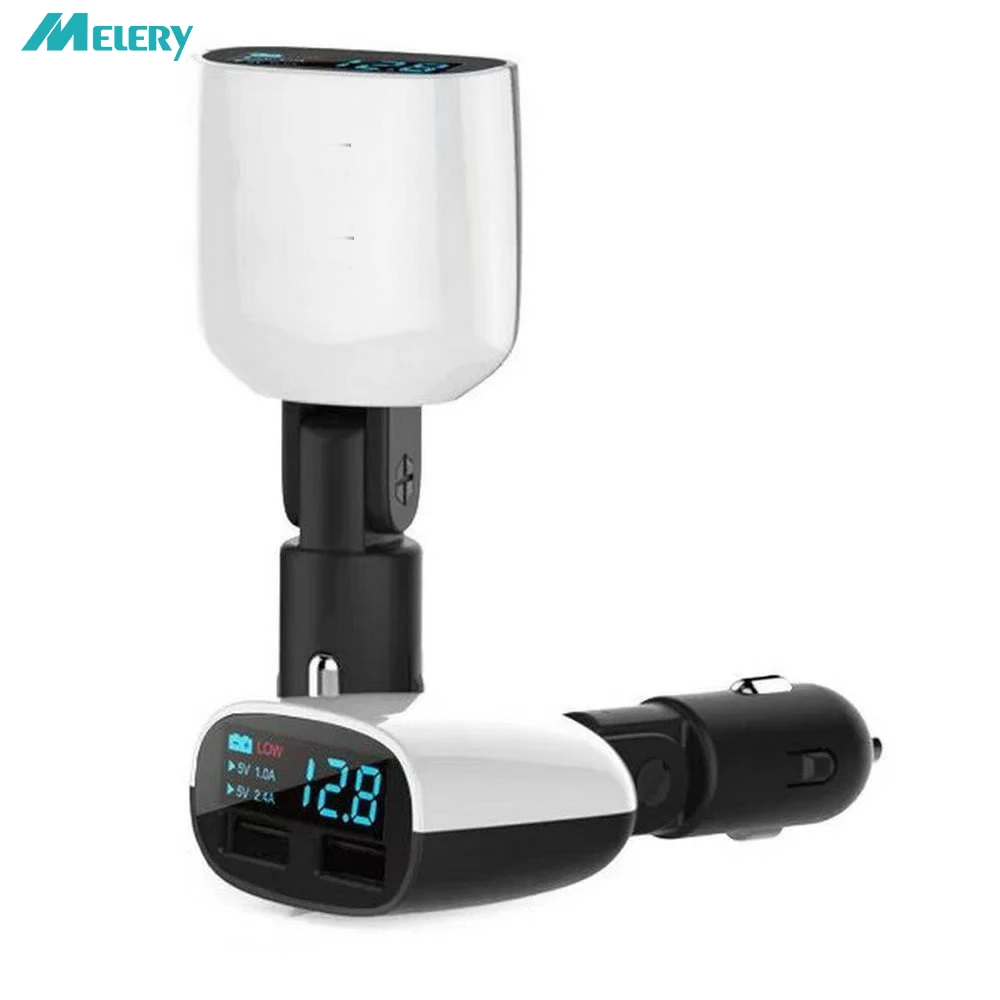 Car Charger 12V-24V Quick Charge 3.0 2-Port 24W 5V QC 3.0 Dual USB Fast Car Charger for IPhone Smartphones,Tablets Xiaomi Huawei