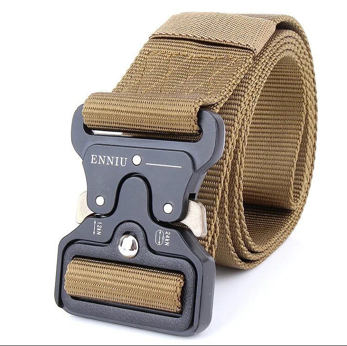 

FGHGF SWAT Military Equipment Knock Off Army Belt Men's Heavy Duty US Soldier Combat Tactical Belts Sturdy 100% Nylon Waistband