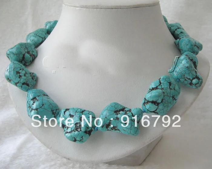 

free shipping >>>>>Beautiful 18" 28mm natural stone necklace