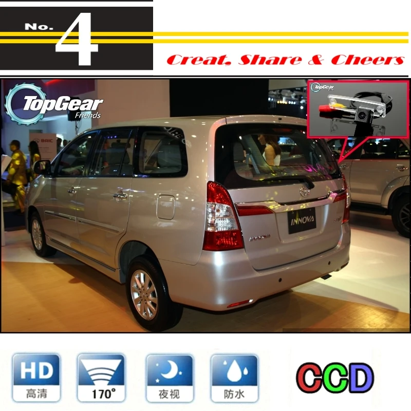 

LiisleeCar Camera For TOYOTA Innova 2013~2015 High Quality Rear View Back Up Camera For PAL / NTSC | CCD + RCA