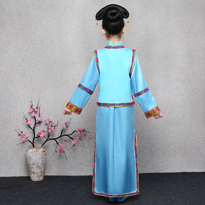 Китайский Hanfu платье сказочные народные танцевальные костюмы для детей винтажный Традиционный китайский древний костюм сценическое платье